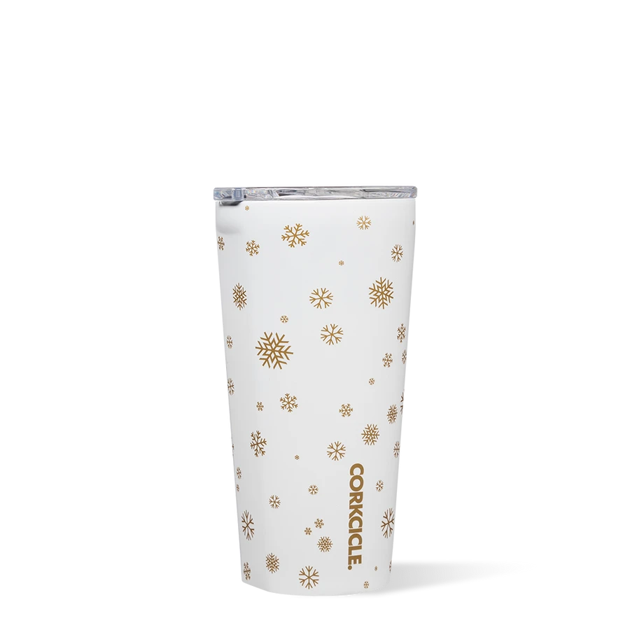 Corkcicle- 16oz. Holiday Tumbler in Snow Fall White-Lemons and Limes Boutique