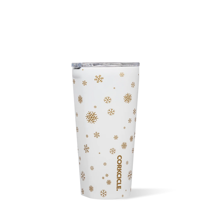 Corkcicle- 16oz. Holiday Tumbler in Snow Fall White-Lemons and Limes Boutique