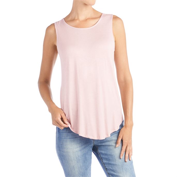 Erin Pleat Back Tank in Blush-Lemons and Limes Boutique