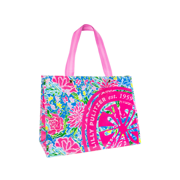 Lilly Pulitzer Market Carryall, Bunny Business--Lemons and Limes Boutique