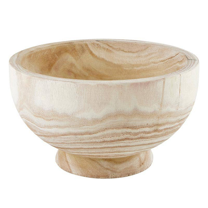 Paulownia Wood Serving Bowl - Natural-Lemons and Limes Boutique