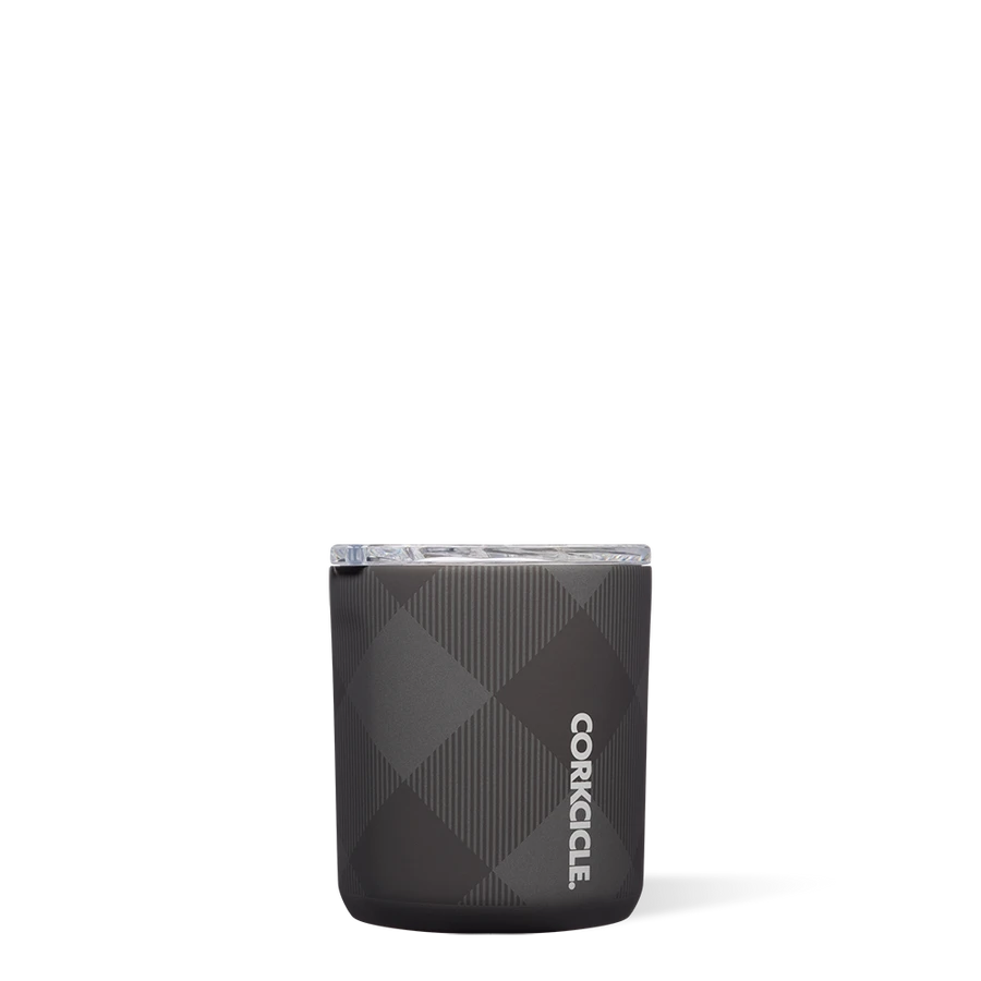 Corkcicle- 12oz. Holiday Buzz Cup in Buffalo Plaid Grey-Lemons and Limes Boutique