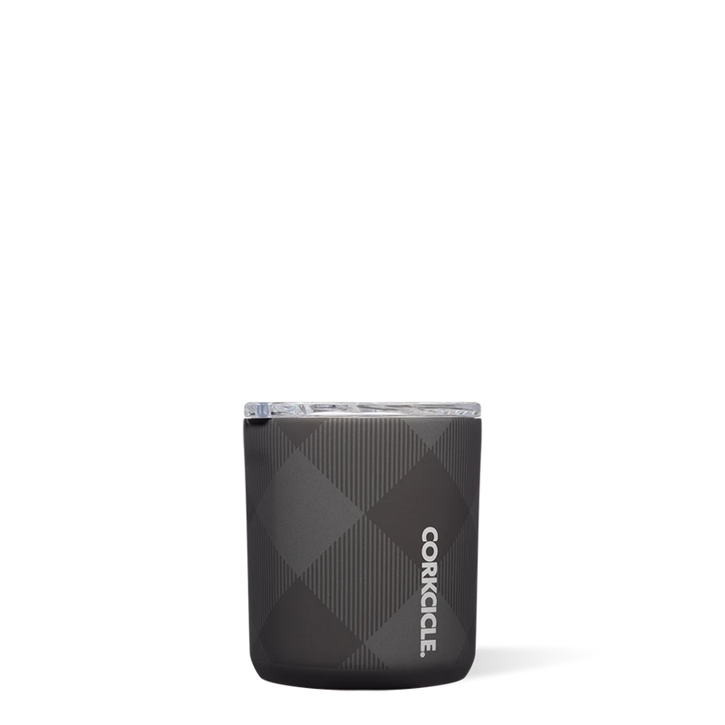 Corkcicle- 12oz. Holiday Buzz Cup in Buffalo Plaid Grey-Lemons and Limes Boutique
