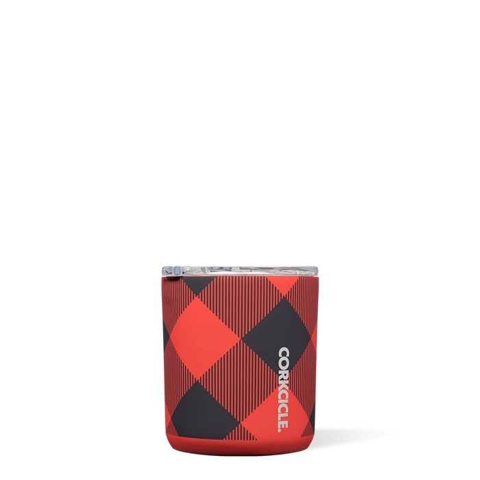 Corkcicle- 12oz. Holiday Buzz Cup in Buffalo Plaid Red-Lemons and Limes Boutique
