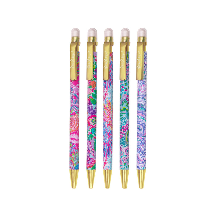 Lilly Pulitzer Mechanical Pencil Set Assorted--Lemons and Limes Boutique