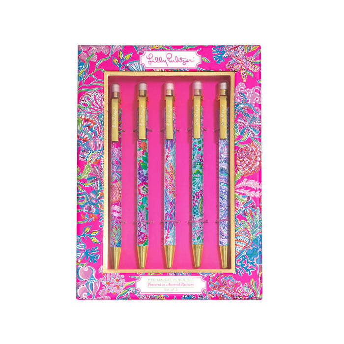 Lilly Pulitzer Mechanical Pencil Set Assorted-Lemons and Limes Boutique