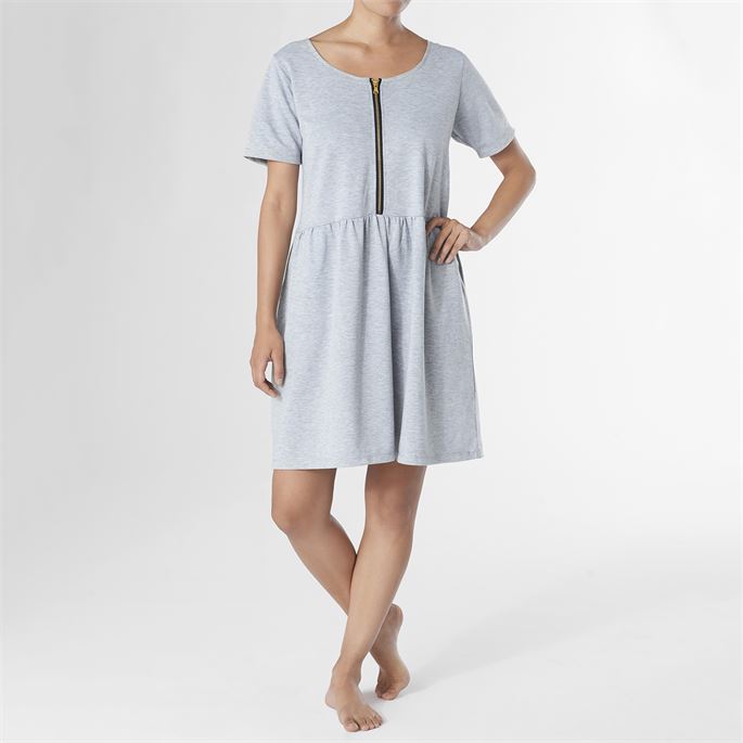 Sandy Shores Dress in Grey--Lemons and Limes Boutique