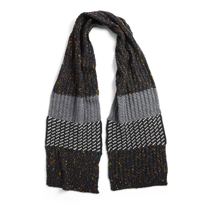 Lumi Scarf-Black/White-Lemons and Limes Boutique