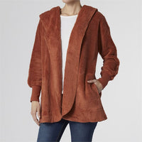 Sawyer Cozy Oversized Open Cardigan-Rust-Lemons and Limes Boutique