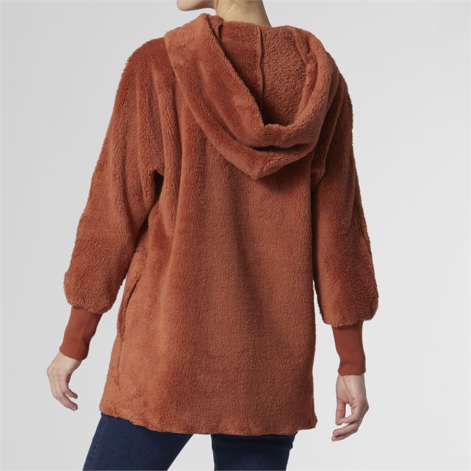Sawyer Cozy Oversized Open Cardigan-Rust-Lemons and Limes Boutique