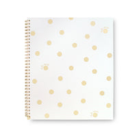 Gold Dot with Script Large Spiral Notebook--Lemons and Limes Boutique