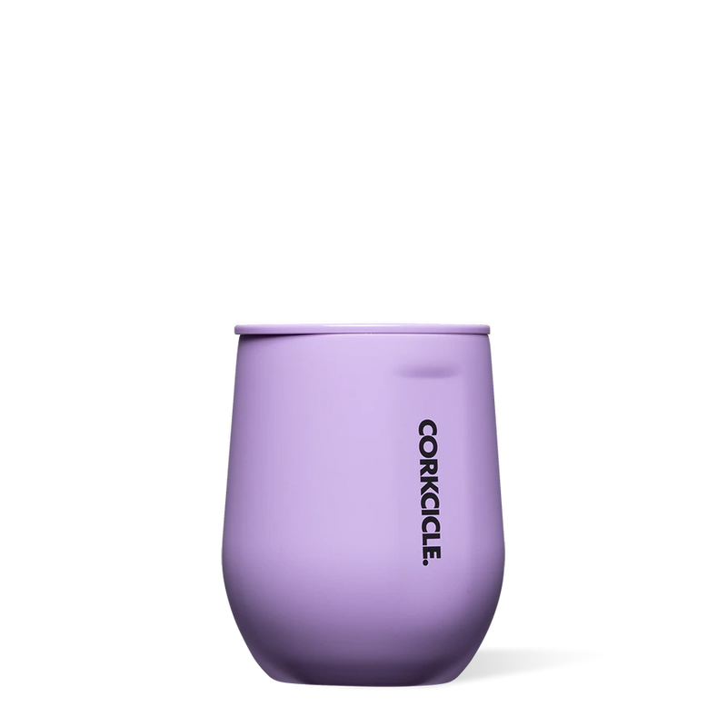 12oz. Stemless in Neon Lights Sun-Soaked Lilac Corkcicle--Lemons and Limes Boutique