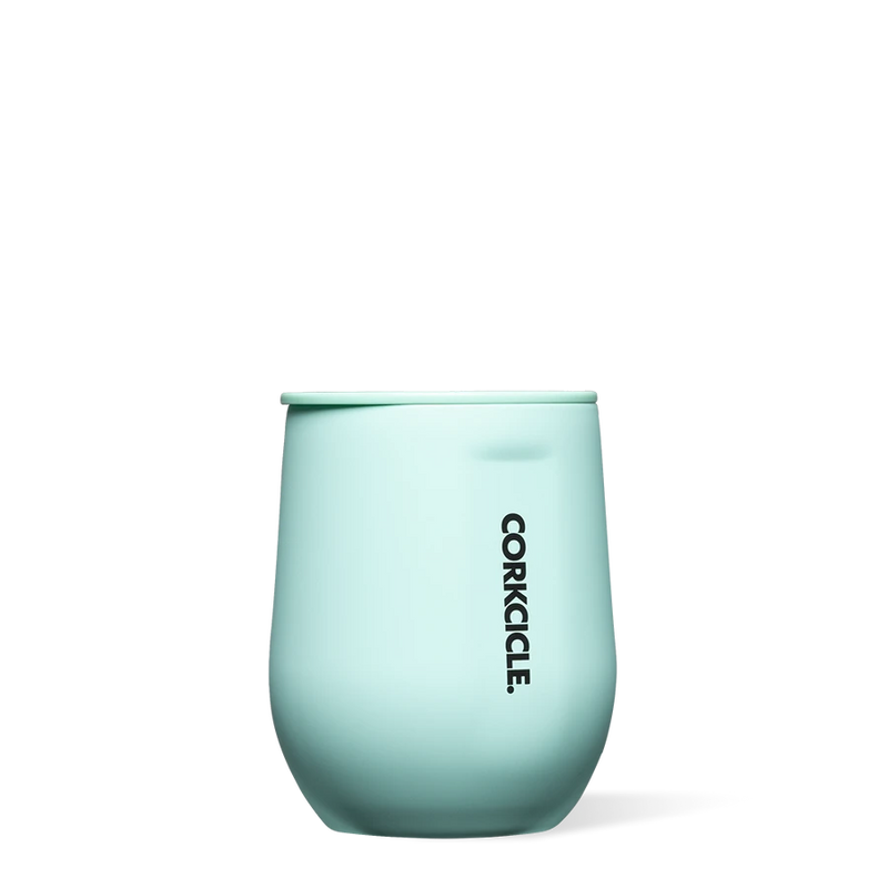 12oz Stemless in Neon Lights Sun-Soaked Teal Corkcicle--Lemons and Limes Boutique