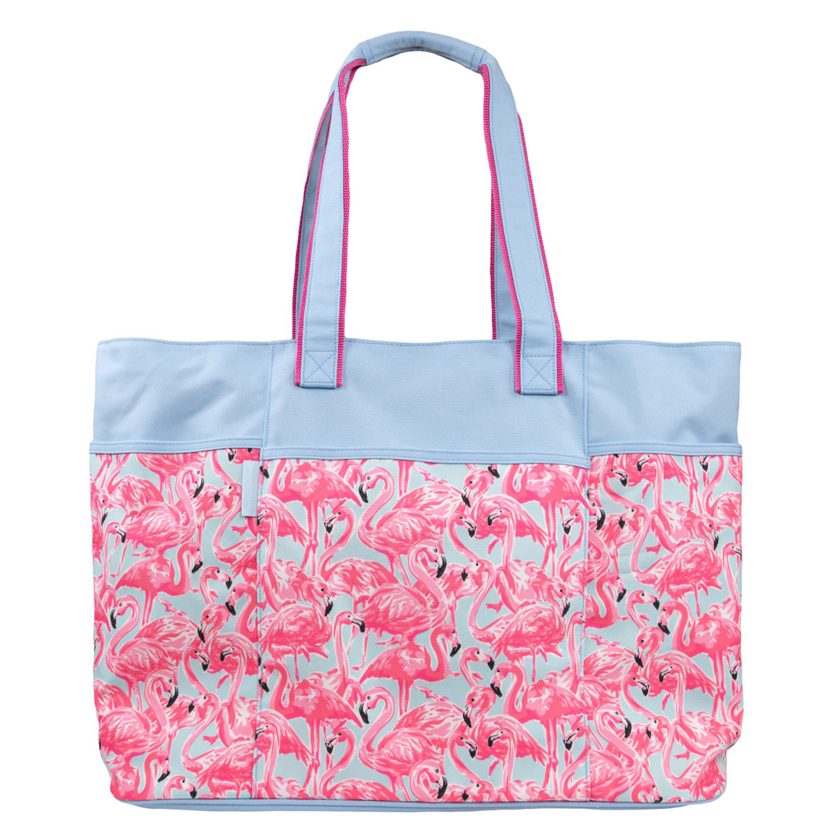 Simply Southern Beachtote in Flamingo-Lemons and Limes Boutique