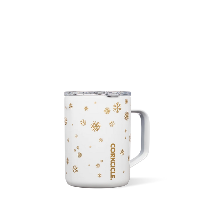 Corkcicle- 16oz. Holiday Coffee Mug in Snowfall White-Lemons and Limes Boutique