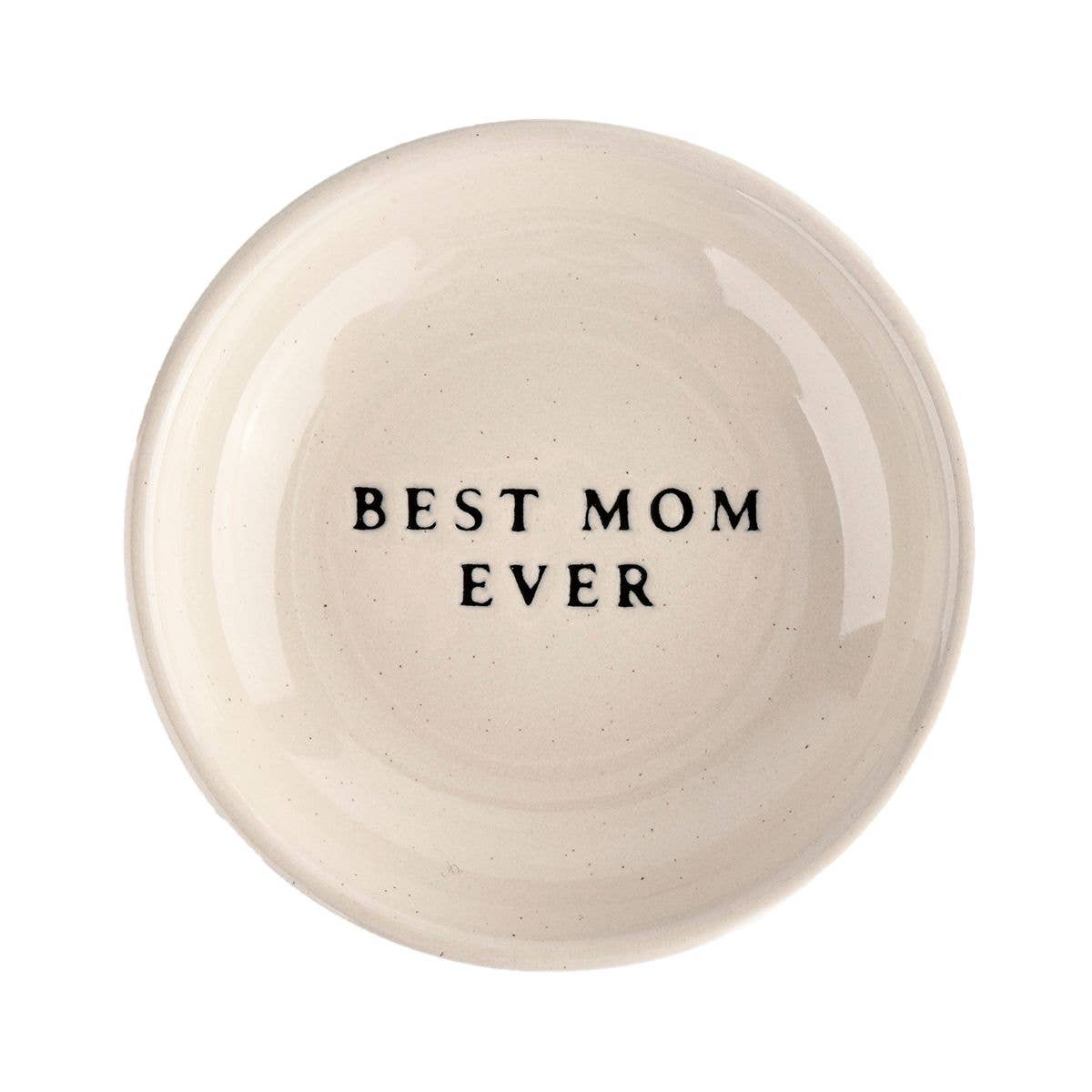 Sweet Water Decor - Best Mom Ever Stoneware Jewelry Dish-Lemons and Limes Boutique