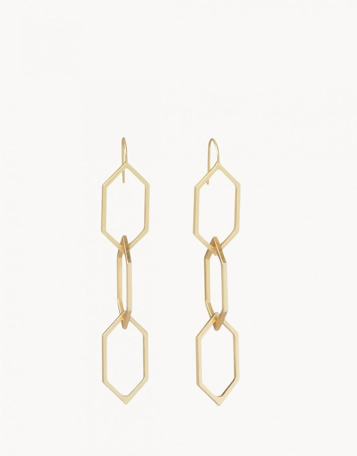 Rhett Dangle Earrings in Gold Spartina-Earrings-Lemons and Limes Boutique