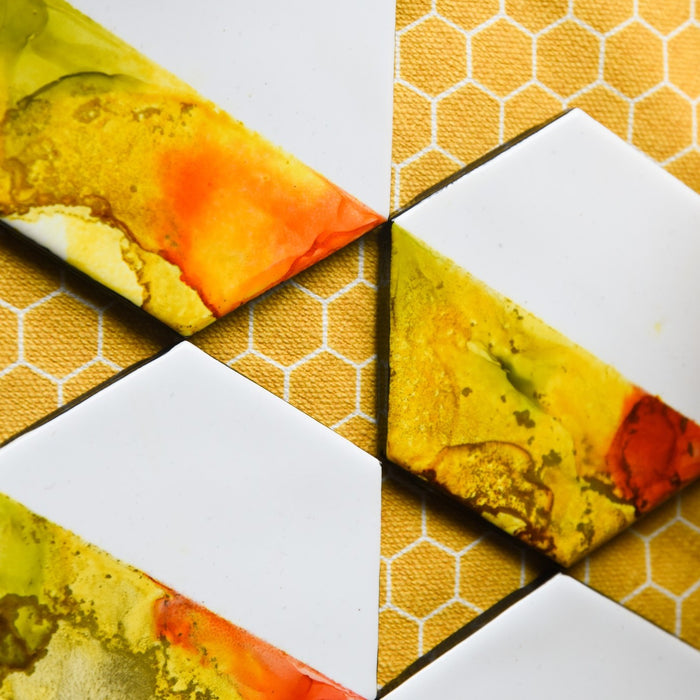 Intro to Alcohol Ink Painting (Set of Coasters) October 19th, 2023 at Deerfield Lemons and Limes 6-8pm-Lemons and Limes Boutique