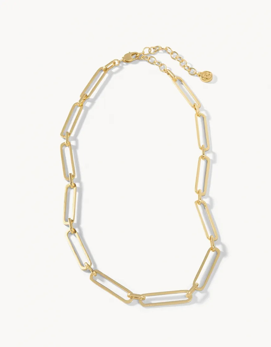 Long Link Necklace 17" Gold Spartina-Lemons and Limes Boutique