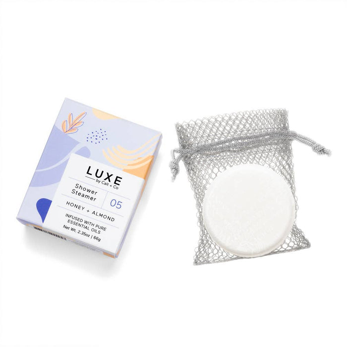 Luxe Honey + Almond Shower Steamer Fizzy Bomb--Lemons and Limes Boutique
