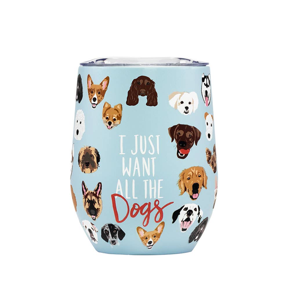 All Dogs Chill Wine Tumbler-Lemons and Limes Boutique