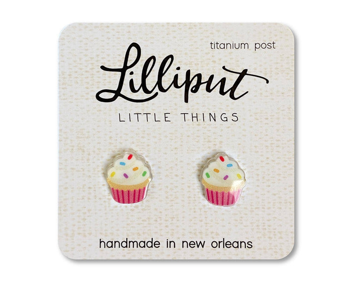 Birthday Cupcake Earrings-Lemons and Limes Boutique
