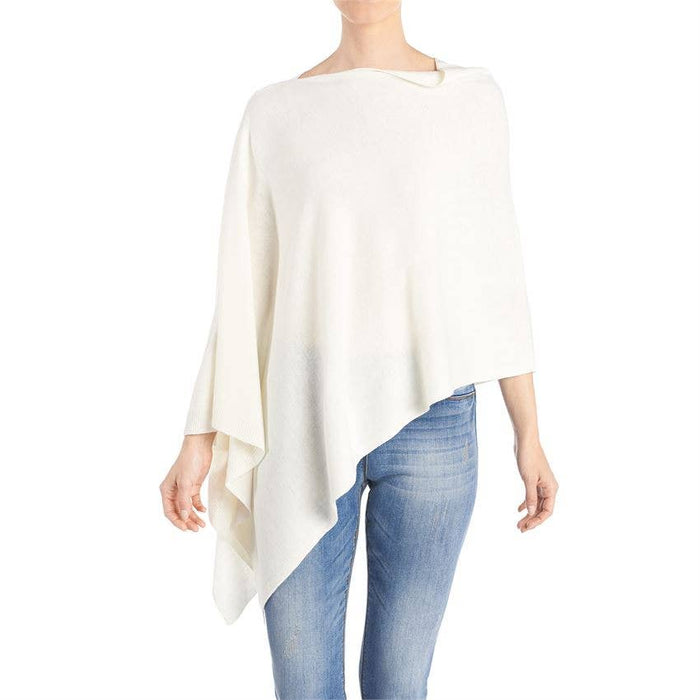 Lightweight Poncho in White-Lemons and Limes Boutique