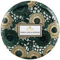 French Cade & Lavender 3 Wick Tin Voluspa-Lemons and Limes Boutique