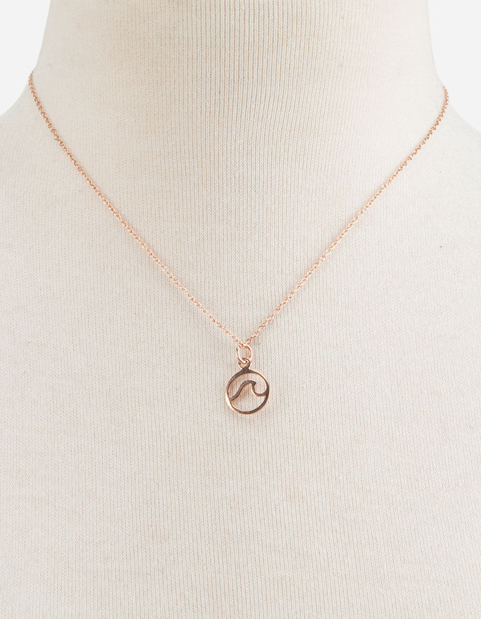 Pura Vida Wave Necklace in Rose Gold-Necklace-Lemons and Limes Boutique