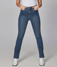 Kate High Rise Straight Jeans in Rugged Classic Blue--Lemons and Limes Boutique