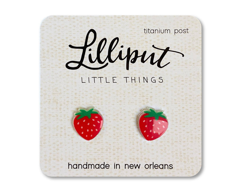 Strawberry Earrings--Lemons and Limes Boutique