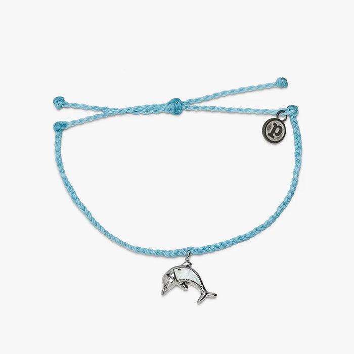 Pura Vida Mother of Pearl Dolphin Charm Bracelet-Lemons and Limes Boutique
