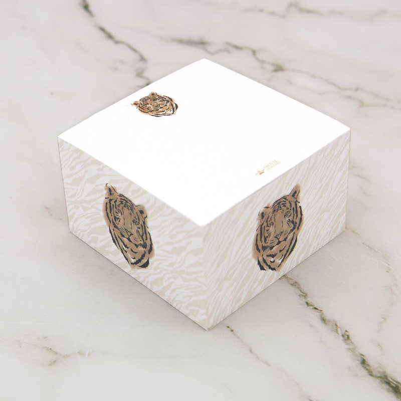 Easy Tiger Note Cube White/Gold--Lemons and Limes Boutique