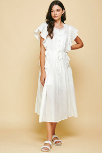 Devon Dress in White-Lemons and Limes Boutique