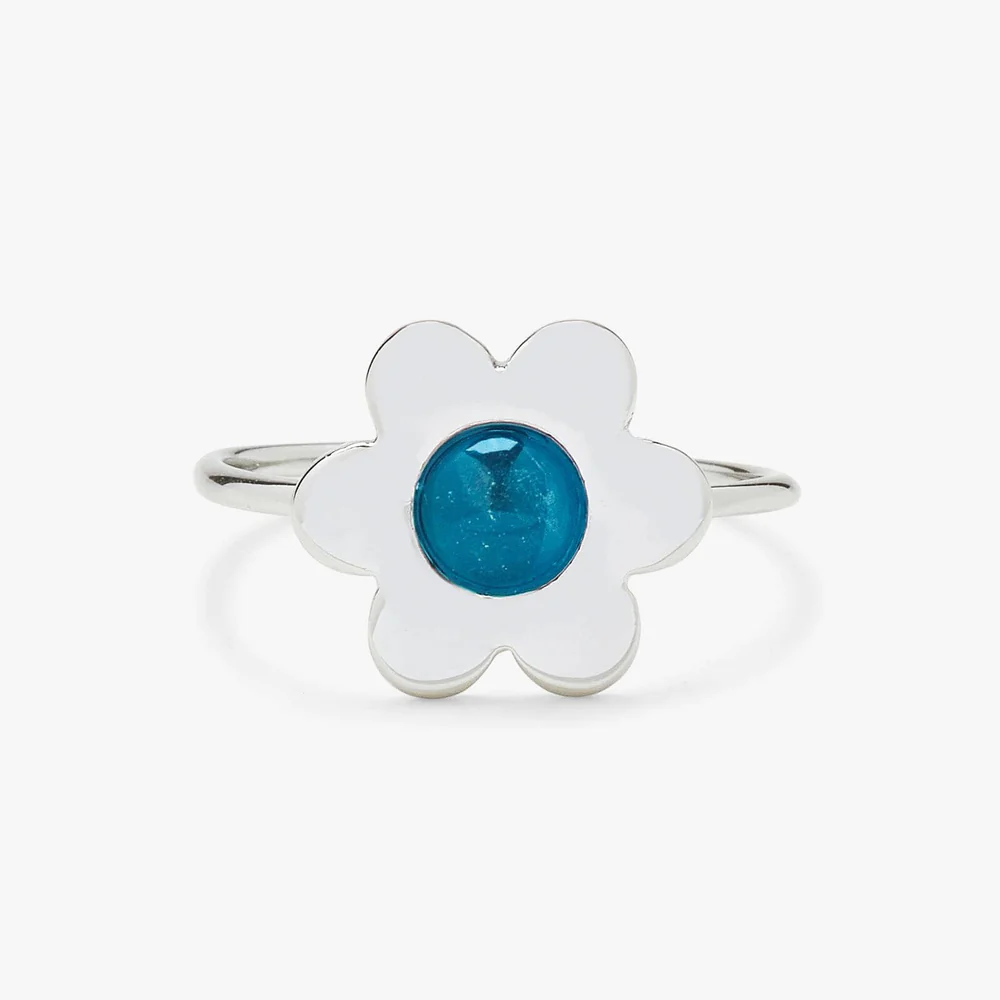 Pura Vida Mood Flower Ring in Silver--Lemons and Limes Boutique