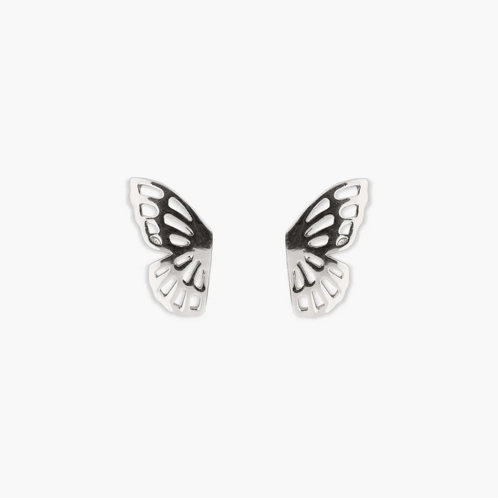 Fly Away Stud Earrings in Silver--Lemons and Limes Boutique