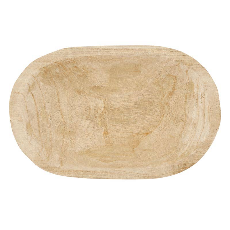 Paulownia Dough Bowl - Natural--Lemons and Limes Boutique