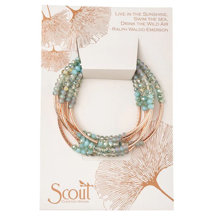 Scout Wrap-Bracelet/Necklace in Neptune Rose Gold--Lemons and Limes Boutique