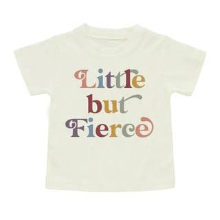 Little But Fierce Cotton Toddler T-Shirt--Lemons and Limes Boutique