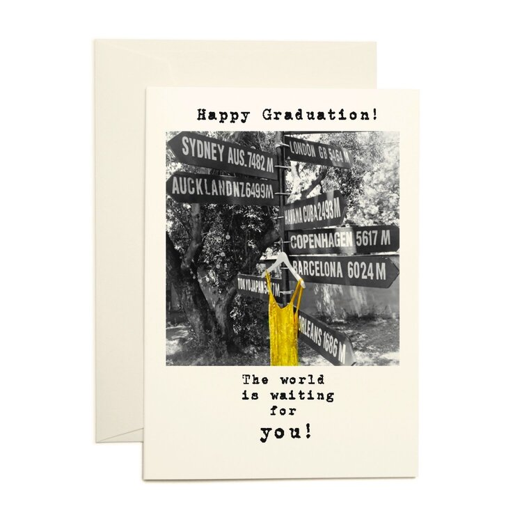Happy Graduation! The World is Waiting--Lemons and Limes Boutique