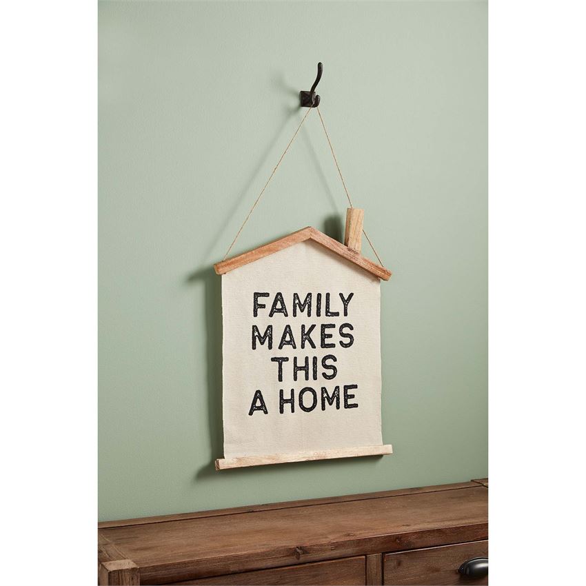 Family Makes This A Home Door Hanger-Home Decor-Lemons and Limes Boutique