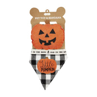 Pumpkin Pet Bandana & Toy Set-Pet-Lemons and Limes Boutique