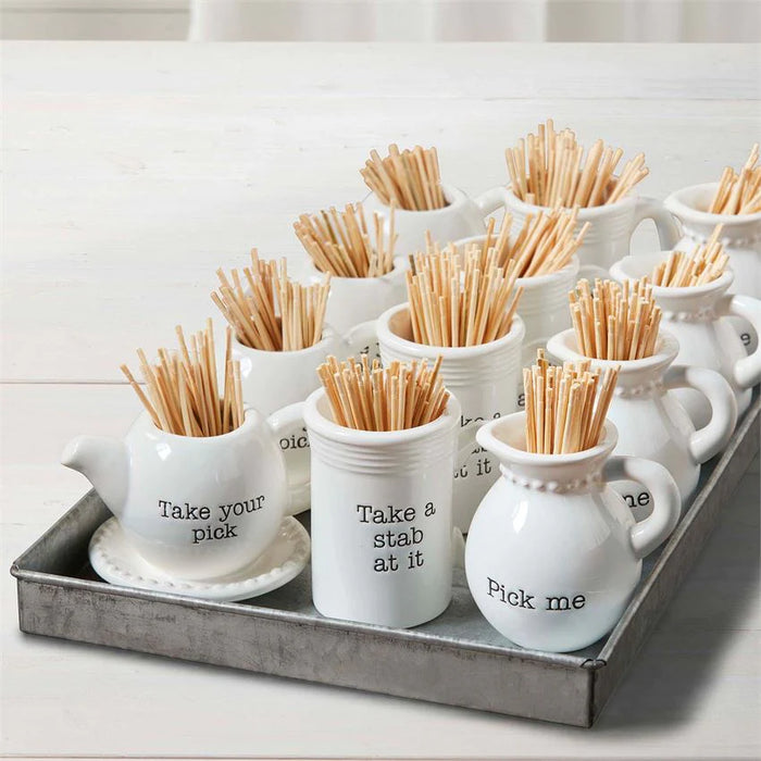 Toothpick Caddy by Mudpie-Lemons and Limes Boutique
