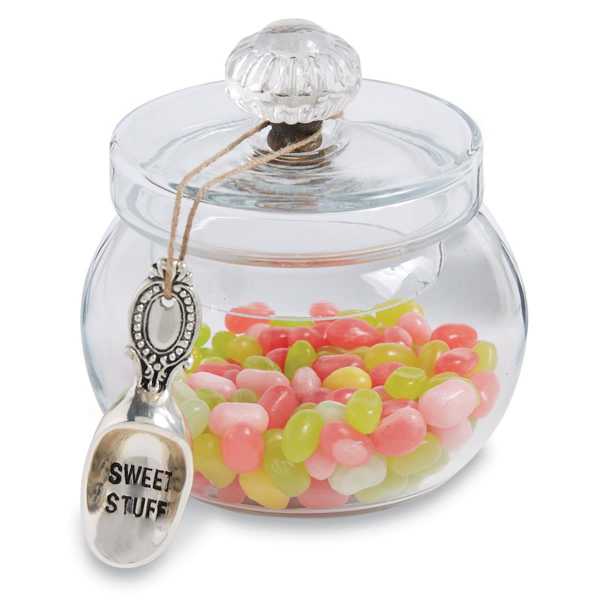 Door Knob Glass Sweet Jar--Lemons and Limes Boutique