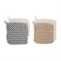 Neutral Crochet Pot Holder Sets in Assorted Colors-Home Decor-Lemons and Limes Boutique