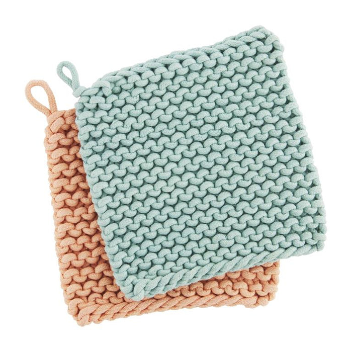 Pink Pastel Crochet Pot Holder-Accessories-Lemons and Limes Boutique