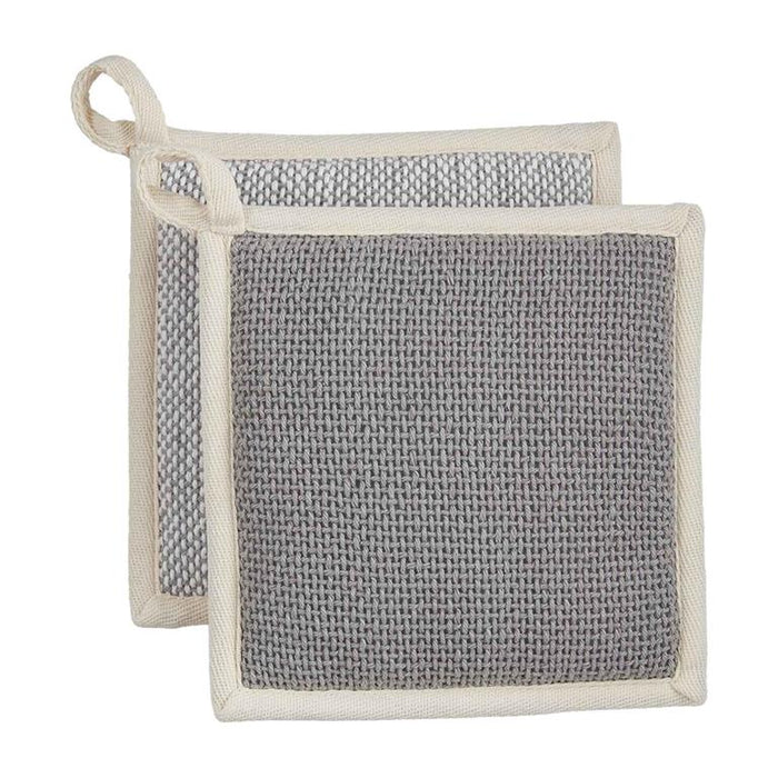 Grey Woven Pot Holders-Accessories-Lemons and Limes Boutique