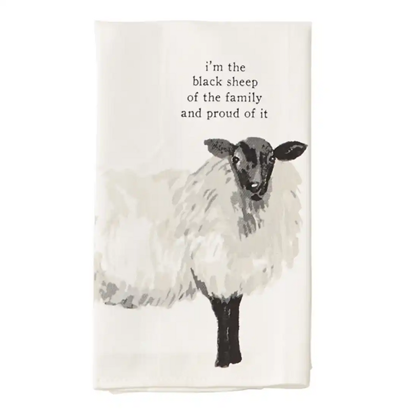 Sheep Farm Towel by Mudpie--Lemons and Limes Boutique