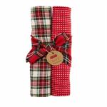 White Plaid Waffle Towel Set-Towels-Lemons and Limes Boutique