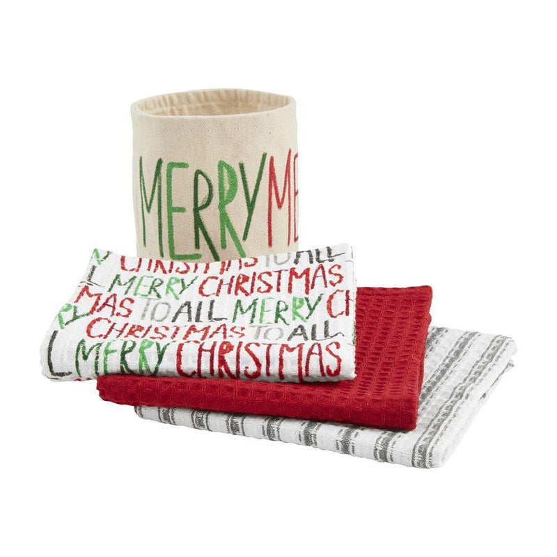 Merry Christmas Towel Set-Towels-Lemons and Limes Boutique